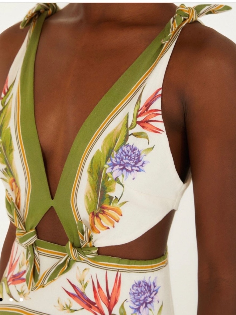 Farm Rio Sand Tropical Scarf Maxi Dress - Picture 4 of 6